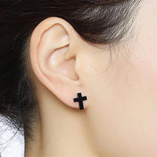 Load image into Gallery viewer, Levee Cross Earrings
