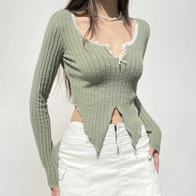 Load image into Gallery viewer, Serenity Knit Long Sleeve Crop Top
