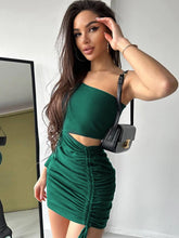 Load image into Gallery viewer, Jasmine Drawstring Mini Dress
