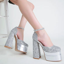 Load image into Gallery viewer, Amora Glitter Platform High Heels
