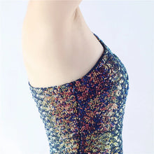 Load image into Gallery viewer, Maria Iris Beaded Sequin One Shoulder Mermaid Maxi Dress
