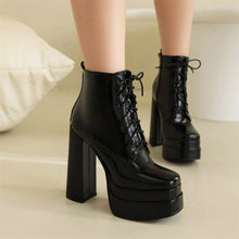 Load image into Gallery viewer, Adalyn Platform High Heel Ankle Boots
