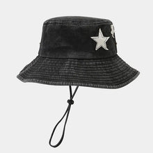 Load image into Gallery viewer, Star Girl Wide Brim Bucket Hat
