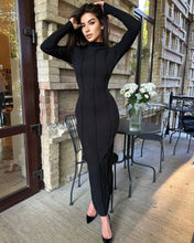 Load image into Gallery viewer, Cheyenne Ribbed Long Sleeve Bodycon Maxi Dress
