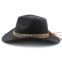 Load image into Gallery viewer, Rose Wool Western Hat
