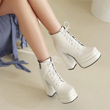 Load image into Gallery viewer, Adalyn Platform High Heel Ankle Boots
