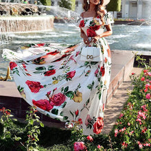 Load image into Gallery viewer, Lunna Floral Off Shoulder Maxi Dress
