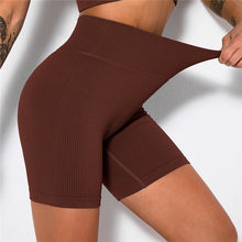 Load image into Gallery viewer, Lauren Ribbed Seamless High Waist Biker Shorts
