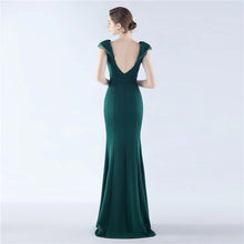 Load image into Gallery viewer, Kadence Shae Satin Slit Mermaid Maxi Dress
