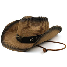 Load image into Gallery viewer, Octavia Bull Straw Western Hat
