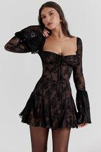 Load image into Gallery viewer, Andi Lace Long Sleeve Mini Dress
