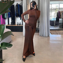 Load image into Gallery viewer, Ivey Turtleneck Long Sleeve Maxi Dress
