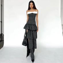 Load image into Gallery viewer, Katerina Strapless Cake Maxi Dress
