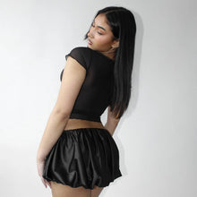 Load image into Gallery viewer, Kabira Satin Mini Skirt
