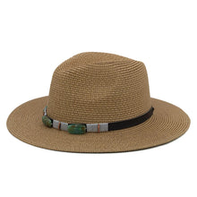 Load image into Gallery viewer, Summer Straw Panama Hat
