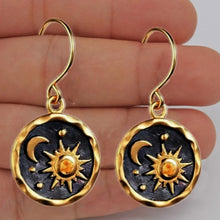 Load image into Gallery viewer, Doralice Sun Moon Earrings
