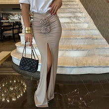 Load image into Gallery viewer, Kimmy Rose High Waist Slit Maxi Skirt
