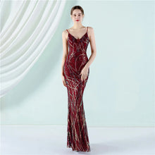 Load image into Gallery viewer, Savannah Valentina Mermaid Maxi Dress
