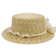 Load image into Gallery viewer, Elise Straw Boater Hat
