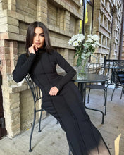 Load image into Gallery viewer, Cheyenne Ribbed Long Sleeve Bodycon Maxi Dress
