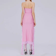 Load image into Gallery viewer, Delma Ruffle Strapless Slit Maxi Dress
