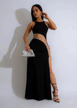 Load image into Gallery viewer, Maggie Diamond Slit Maxi Dress
