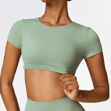 Load image into Gallery viewer, Harli Seamless Yoga Crop T-Shirt
