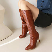 Load image into Gallery viewer, Alani Knee-High Pointed Toe High Heel Boots
