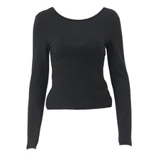 Load image into Gallery viewer, Elettra Backless Long Sleeve Top
