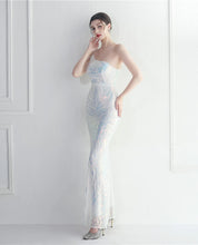 Load image into Gallery viewer, Chelsea Evee Sequin Mermaid Maxi Dress
