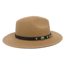 Load image into Gallery viewer, Ava Elizabeth Straw Wide Brim Panama Hat
