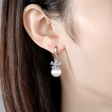 Load image into Gallery viewer, Dezie Flower Opal Stone Earrings
