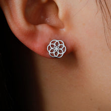 Load image into Gallery viewer, Jaslyn Flower Of Life Earrings
