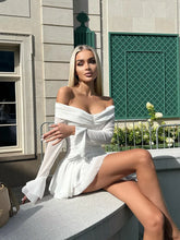 Load image into Gallery viewer, Hadlee Off Shoulder Long Sleeve Mini Dress
