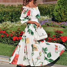 Load image into Gallery viewer, Lunna Floral Off Shoulder Maxi Dress
