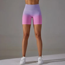 Load image into Gallery viewer, Lilly Gradient Seamless Scrunch High Waist Biker Shorts
