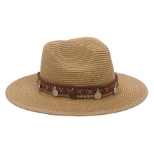 Load image into Gallery viewer, Luna Harper Straw Wide Brim Panama Hat
