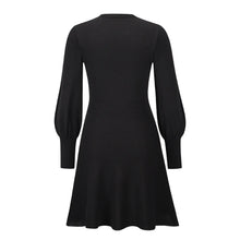 Load image into Gallery viewer, Maliyah Knit Long Lantern Sleeve Mini Dress
