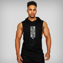 Load image into Gallery viewer, Guys Muscle Hooded Stringer Tank Top
