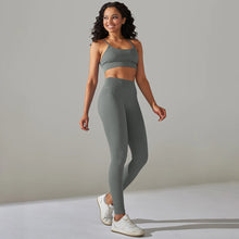 Load image into Gallery viewer, Yuvika Seamless Ribbed Two-Piece Yoga Set
