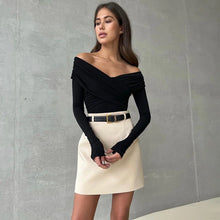 Load image into Gallery viewer, Kendi Off Shoulder Long Sleeve Bodysuit
