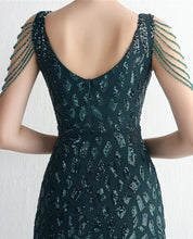 Load image into Gallery viewer, Ali Emma Sequin Beaded Mermaid Maxi Dress
