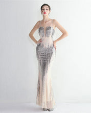 Load image into Gallery viewer, Lystra Sequin Mermaid Maxi Dress
