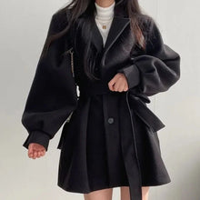 Load image into Gallery viewer, Nevaeh Wool Trench Coat
