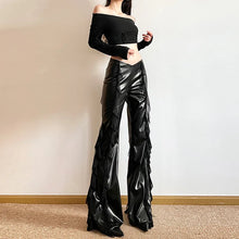 Load image into Gallery viewer, Binx Leather Flare Pants
