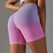 Load image into Gallery viewer, Lilly Gradient Seamless Scrunch High Waist Biker Shorts
