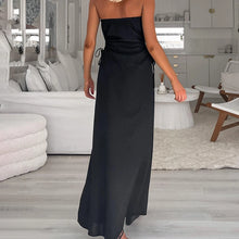 Load image into Gallery viewer, Doris Strapless Slit Maxi Dress
