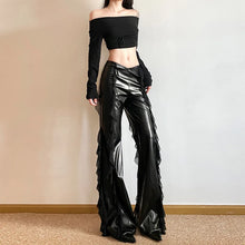 Load image into Gallery viewer, Binx Leather Flare Pants
