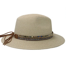 Load image into Gallery viewer, Scarlett Evers Straw Wide Brim Panama Hat
