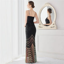 Load image into Gallery viewer, Sabrina Sequin Bodycon Maxi Dress
